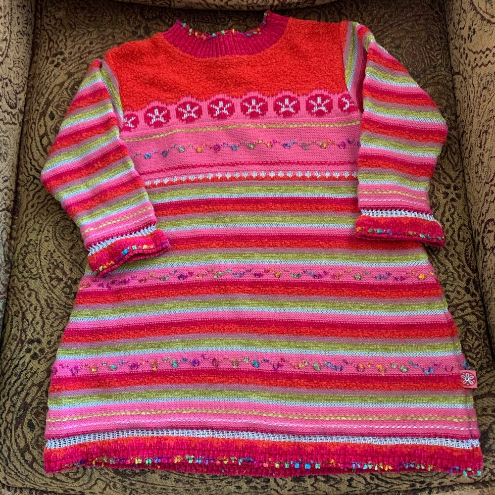 Clayeaux Little Girls Sweater Dress